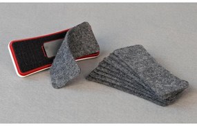 Magnetická stierka ALFA s výmenným filcom, biela
