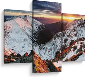 Obraz - Zimná horská panoráma (90x60 cm)