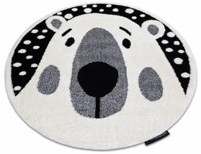 Koberec JOY Teddy krém / čierny