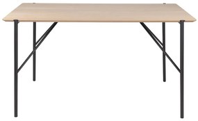Stôl tallo 140 x 80 cm čierno-hnedý MUZZA