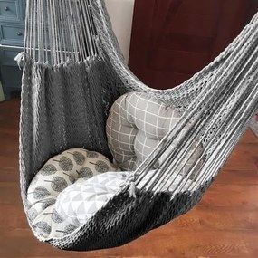 ISO Závesná hojdacia sieť Hamak, šedá, 5885