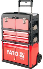 Dielenský vozík na náradie YATO | 3 sekcie, 2 zásuvky