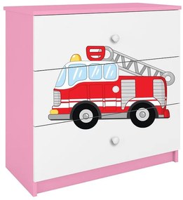 Detská komoda Babydreams Ružová – Hasičský Zbor