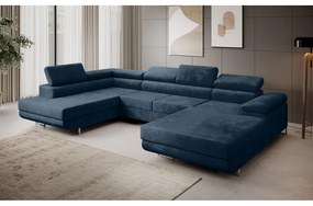 Rohová rozkladacia sedacia súprava U 274 MARYEN Pravá Svetlo hnedá