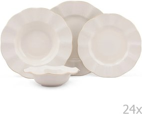 24-dielna sada tanierov z porcelánu Kutahya Waves