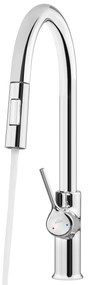 Invena Farsala, drezová batéria s výsuvnou 2-funkčnou výlevkou h-433, chrómová, INV-BZ-40-U01-S