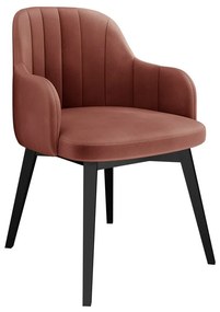 Čalúnené kreslo ST105, Dostupné poťahy: Magic Velvet 2258, Farby: čierna