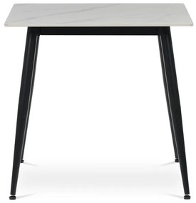 Autronic BONTEC Jídelní stôl 80x80cm, keramika, mramor, HT-398M GREY Farba: Šedá
