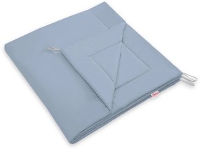 Bobono Stan Teepee pre deti + podložka na hranie + ozdobné pierka - pastelová modrá