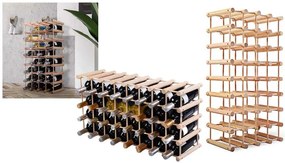 Drevený regál na víno pre 36-40 fliaš