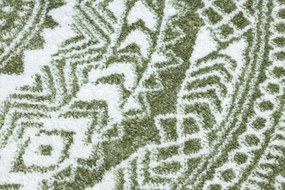 Okrúhly koberec FUN Napkin obrúsok - zelený Veľkosť: kruh 200 cm