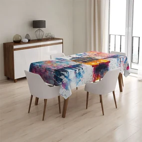 Sablio Obrus Žltá električka Paint - 130x130 cm