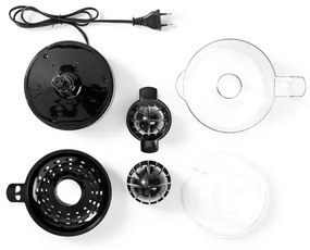 Nedis KAJC110CBK - Elektrický lis na citrusy 0,8 l 30W/230V nerez