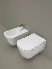 Kerasan Kerasan, TRIBECA závesná WC misa, Rimless, 35x54cm, biela, 511401