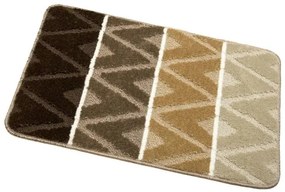 Sada kúpeľňových koberčekov PALMA béžová / hnedá, kosoštvorce