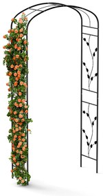 FloraBelle Curve ružový oblúk, ozdobné vzory listov, odolný voči poveternostným vplyvom, pomôcka na popínanie