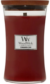 WoodWick vonná sviečka veľká váza Cinnamon Chai,609 g
