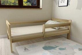 Detská posteľ MAJA z masívu borovice - 200x90 cm - prírodná
