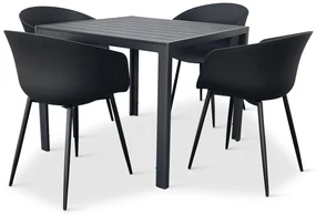 Záhradný jedálenský set Viking M + 4x stolička Rikke