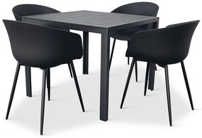Záhradný jedálenský set Viking M + 4x stolička Rikke