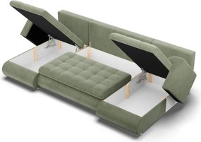 Sedacia súprava FORESTA ULL Poso v tvare U svetlozelená