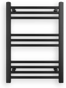 Erga Puerto, vykurovacie teleso 700x500 mm, 311W, čierna matná, ERG-LAV-GRZE-BK-5070