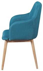 Wohnling Jedálenská stolička v škandinávskom štýle (petrolejová)  (100235621)
