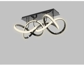 Wofi 9134-205 - LED Stmievateľný prisadený luster INDIGO LED/64W/230V čierna/chróm