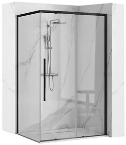 Sprchový kút Solar black 120x90