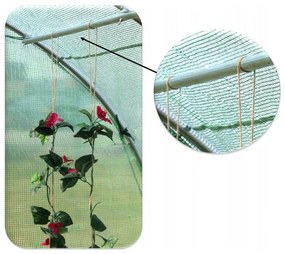 Záhradný fóliovník 2 m x 3 m v bielej farbe