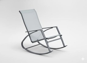 Garden Line ZÁHRADNÉ HOJDAČKOVÉ KRESLO – ŠEDÉ – 60 x 104 x 95 CM