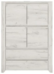 Komoda typ 33, biela craft, ANGEL