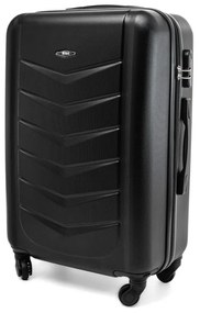 Rogal Čierny luxusný odolný kufor na kolieskach "Armor" - XL (100l)