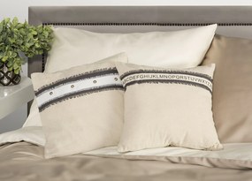 DEKORAČNÁ OBLIEČKA NA VANKÚŠ NATURE1 40X40 CM BÉŽOVÁ