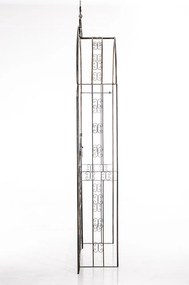Pergola na popínavé rastliny GS22232 s bránkou - Bronzová
