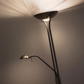 Brilagi - Stmievateľná stojacia lampa SCARLETT 1xR7s/230W/230V+1xG9/40W matný chróm