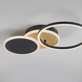 Leuchten Direkt 14116-78 -LED Stropné svietidlo SEVENT LED/25,5W/230V čierna/hnedá