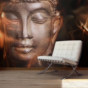 Artgeist Fototapeta - Buddha. Fire of meditation. Veľkosť: 350x270, Verzia: Premium