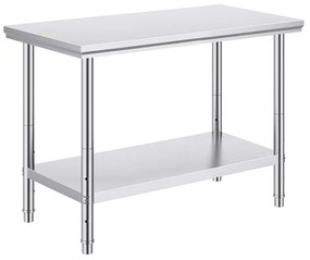 Kuchynský stôl z nehrdzavejúcej ocele