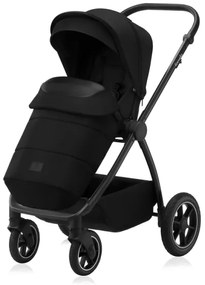 Lionelo - Kombinovaný kočík 2 v 1 MERIL Black Onyx