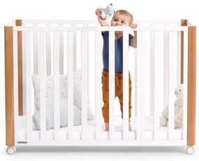 KINDERKRAFT SELECT - Detská postieľka 4v1 KOYA Premium buk/borovica