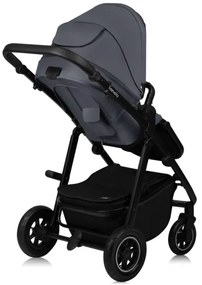 Lionelo - Kombinovaný kočík 2 v 1 AMBER PLUS Šedý grafit