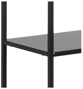 Čierna kovová knižnica 70x185 cm Newcastle – Actona