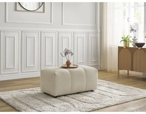 Béžová podnožka z textílie buklé Roxelane – Bobochic Paris