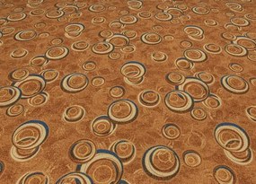 Koberce Breno Metrážny koberec DROPS 64, šíře role 400 cm, oranžová, viacfarebná