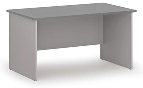 Kancelársky písací stôl PRIMO GRAY, 140x80 cm, sivá/grafit