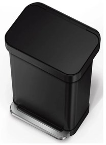 Pedálový oceľový odpadkový kôš 45 l – simplehuman