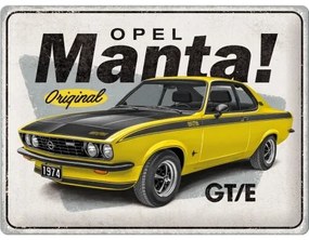 Plechová ceduľa Opel - Manta GT/E