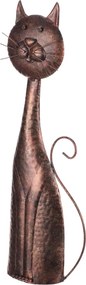 Kovová dekorácia mačka 61 cm