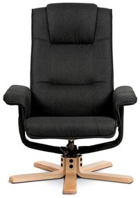 Polohovacie kreslo s podnožkou GREY2, sivá